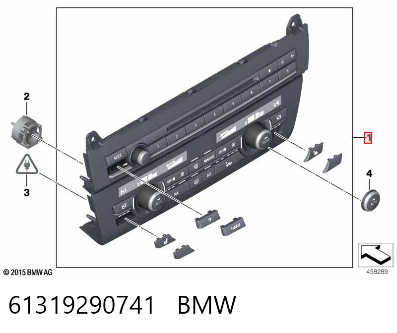 Механизм управления кондиционером на BMW 5  F10
