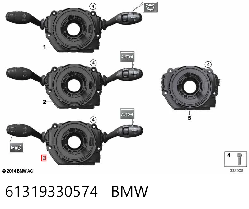 Переключатель подрулевой в сборе на Mini COUNTRYMAN  F60