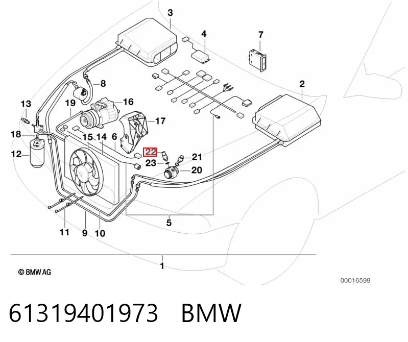 Датчик включения вентилятора BMW 5 
