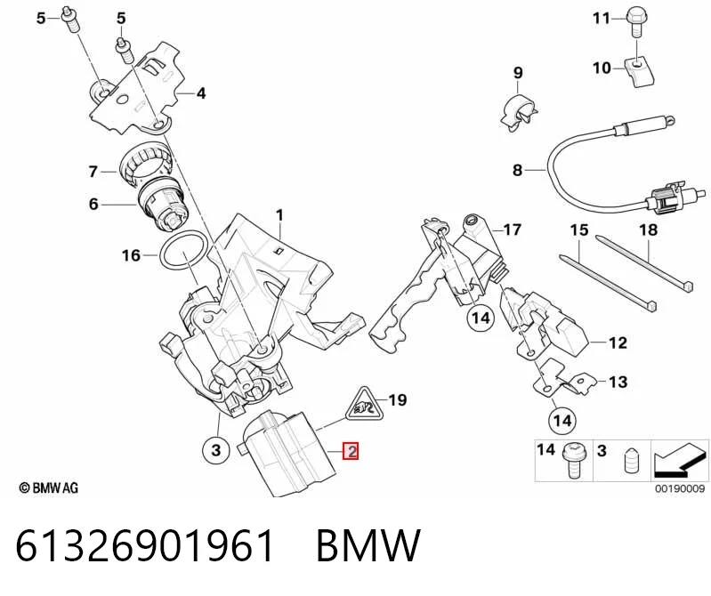61326901961 BMW Контакты замка зажигания