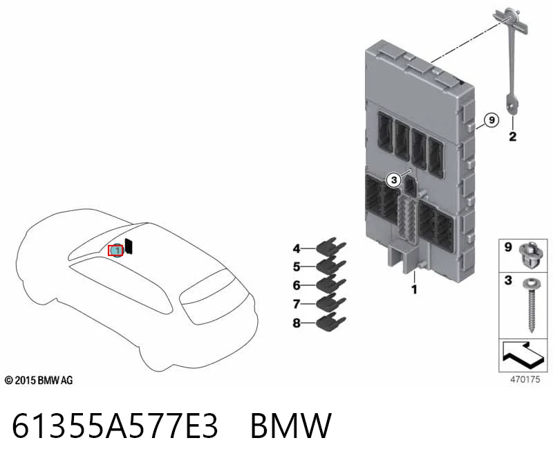  BMW 61355A30307 цена, от 97.55 USD