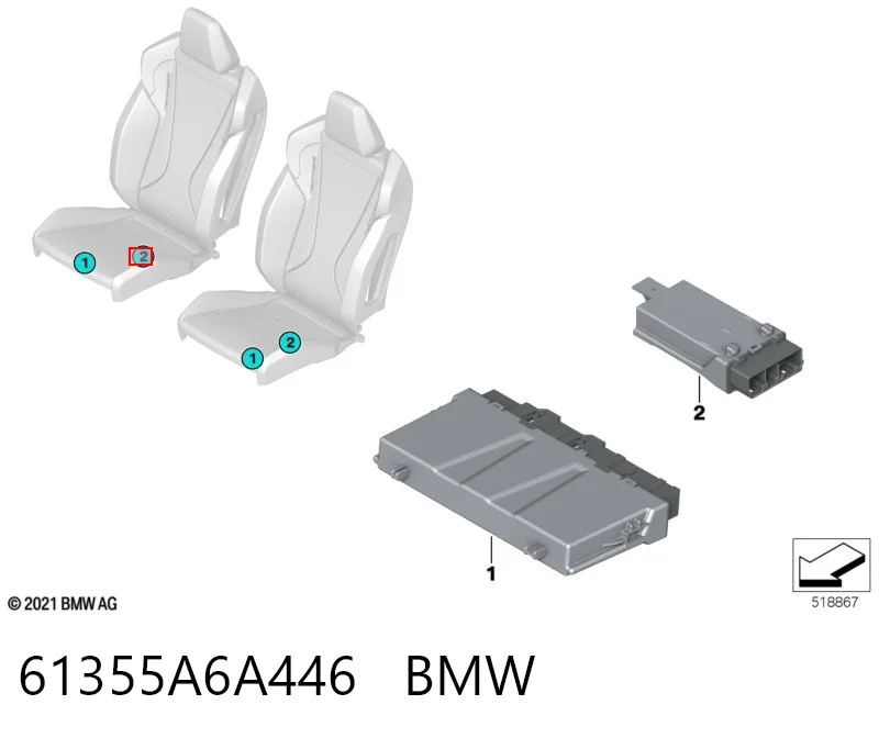 61355A6A446 BMW 