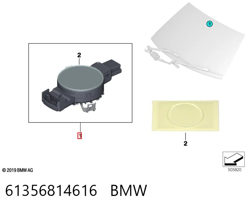 Датчик дождя на BMW 5  F10