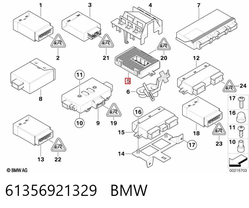 6962720 BMW Модуль управления (ЭБУ) контролем исправности ламп