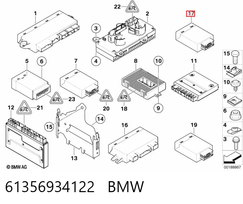 Модуль управления (ЭБУ) адаптивного освещения 6934837 BMW