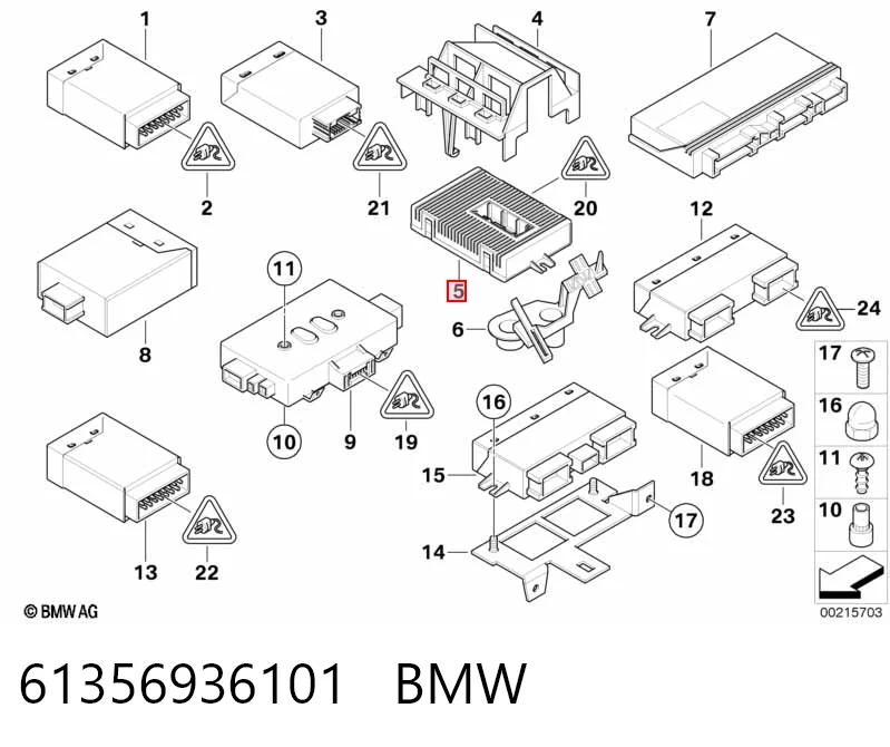 Модуль управления (ЭБУ) контролем исправности ламп BMW 6962720 цена, от 31.67 USD