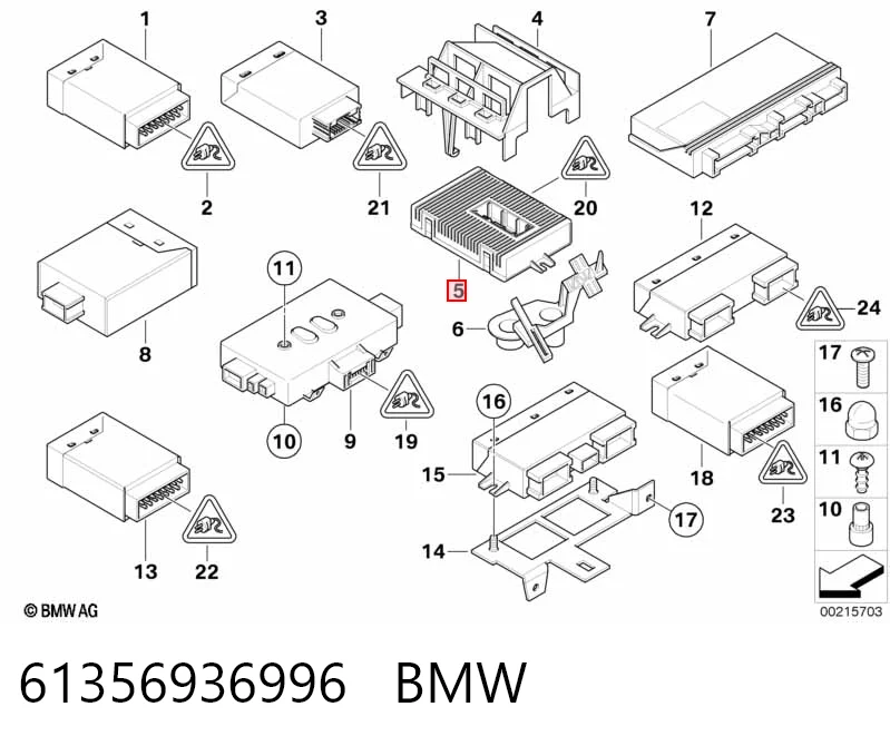 Модуль управления (ЭБУ) контролем исправности ламп 6962720 BMW