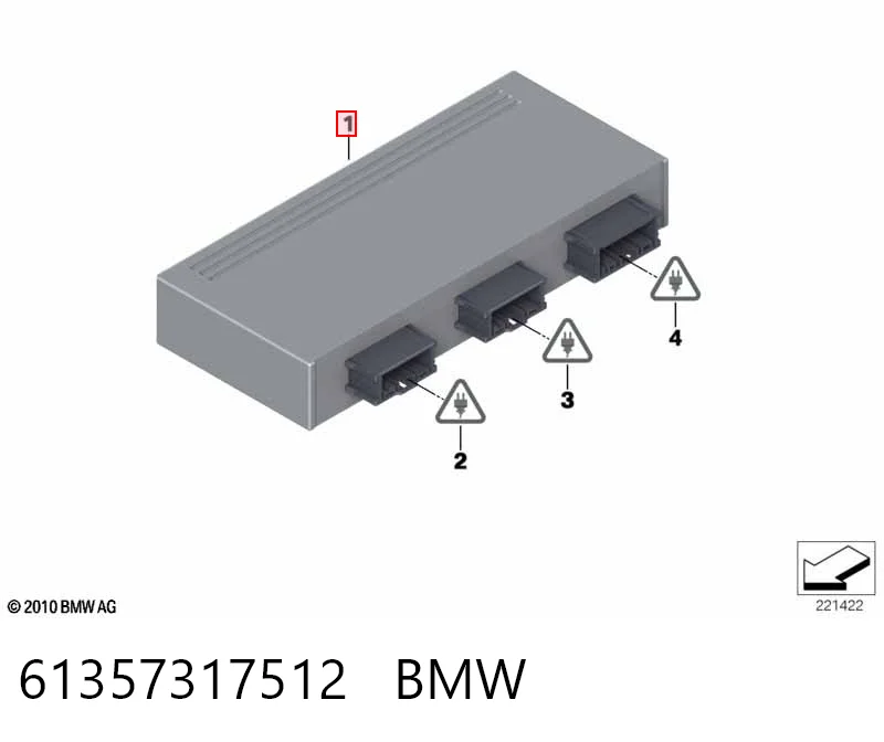 61357317512 BMW ЭБУ открытия крышки багажника/двери 3-й (5-й)