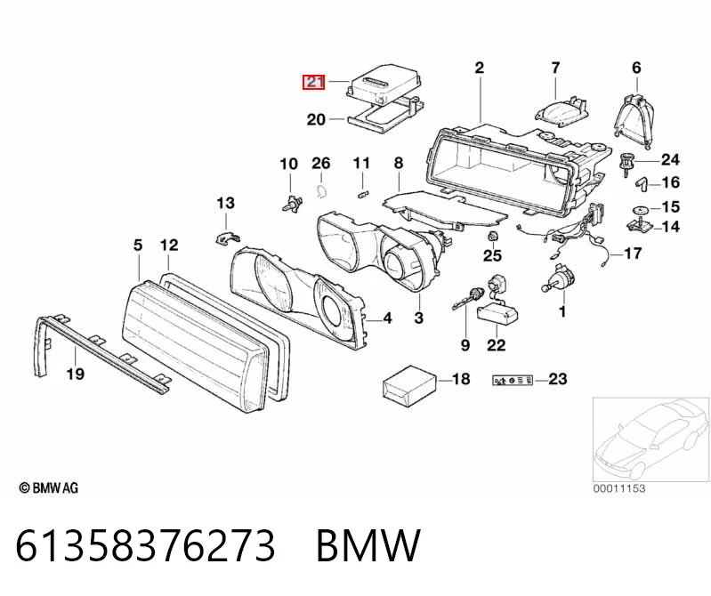 61358376273 BMW Блок розжига (ксенон)