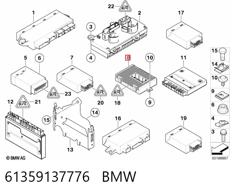ЭБУ контроля исправности ламп BMW 6983539