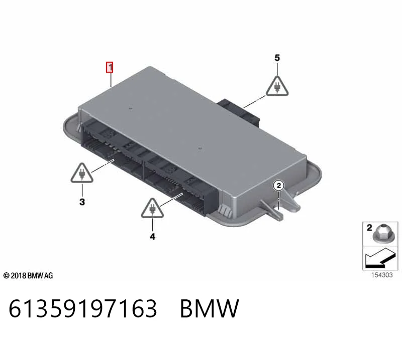 61359197163 BMW Блок упавления автосветом