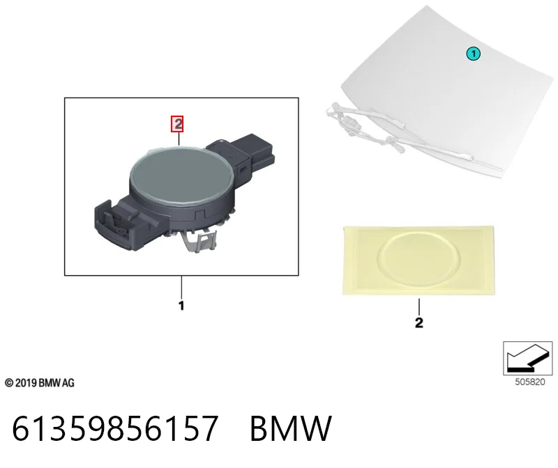 Пластина датчика дождя 6000629759 Fiat/Alfa/Lancia