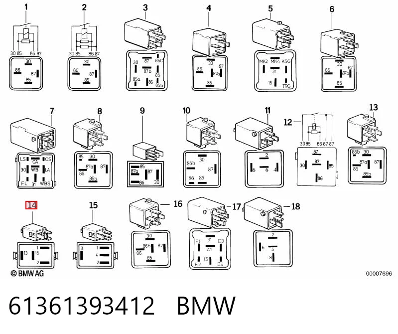 61361393412 BMW 