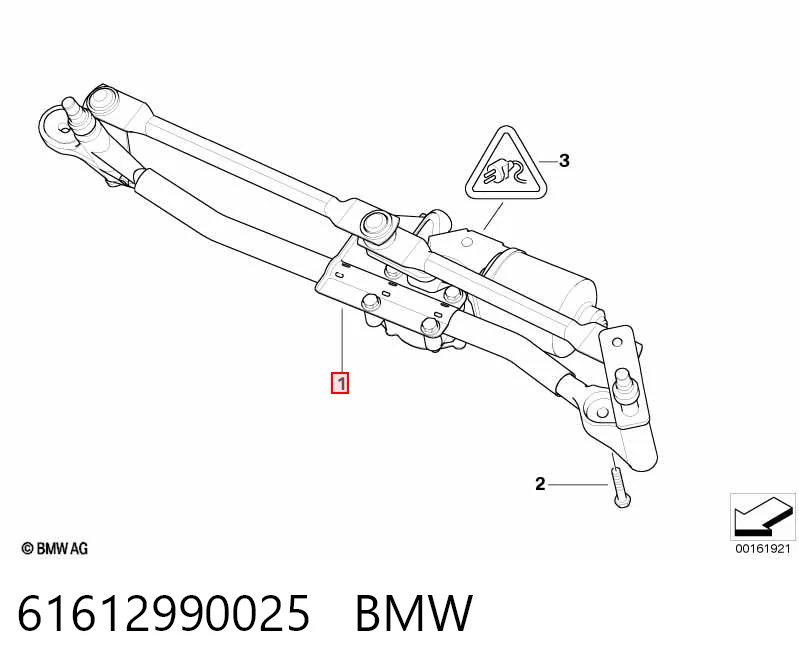 61612990025 BMW Трапеция стеклоочистителя