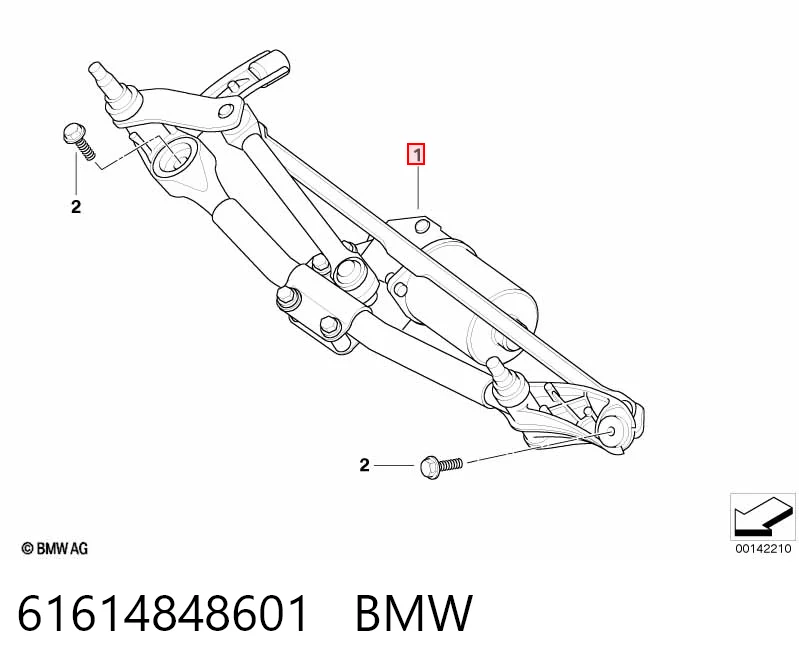 61614848601 BMW Трапеция стеклоочистителя
