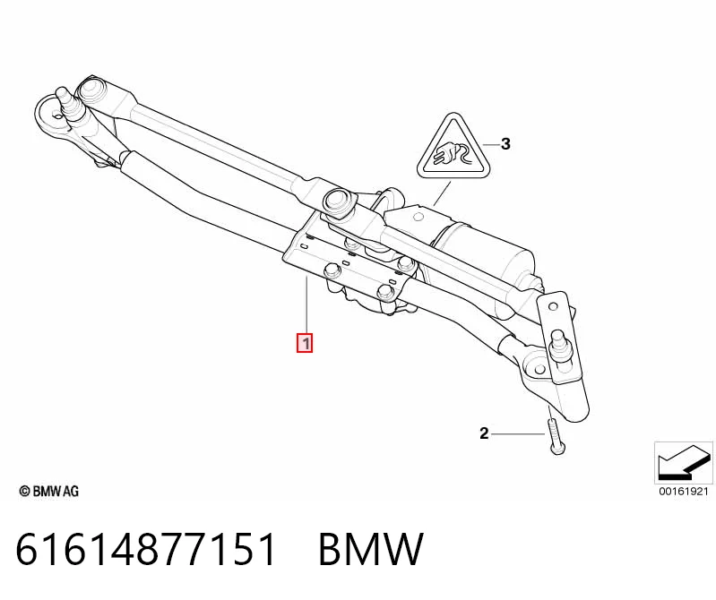 Трапеция стеклоочистителя на BMW X1  E84