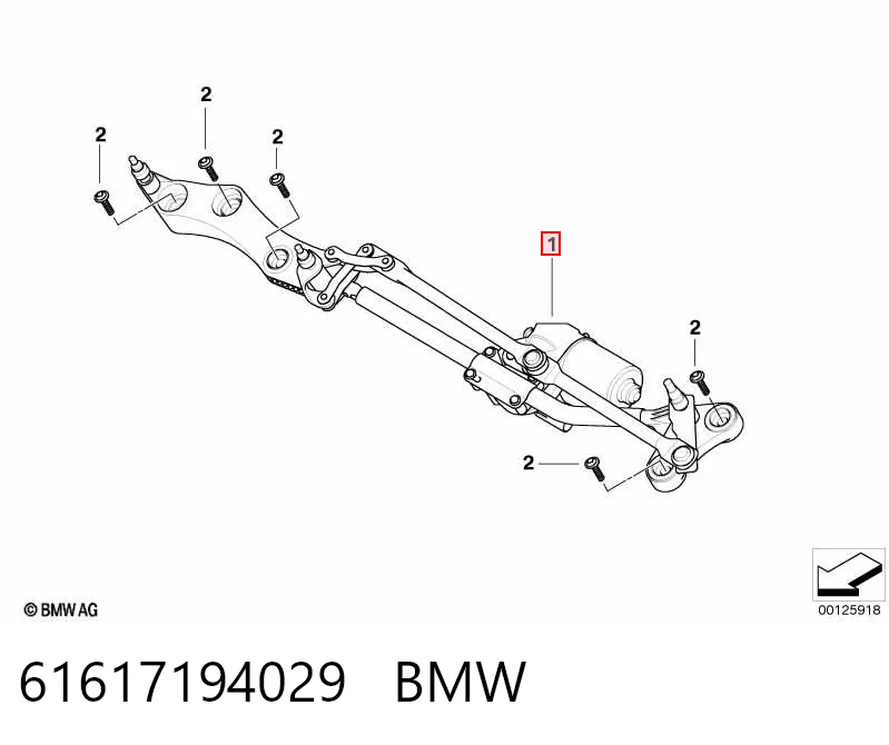 61617194029 BMW Трапеция стеклоочистителя