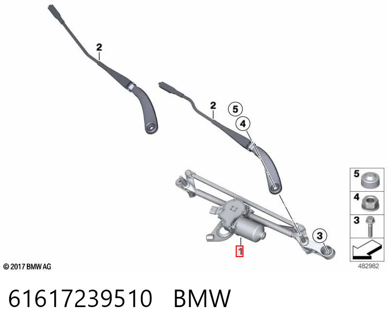 61617239510 BMW Трапеция стеклоочистителя