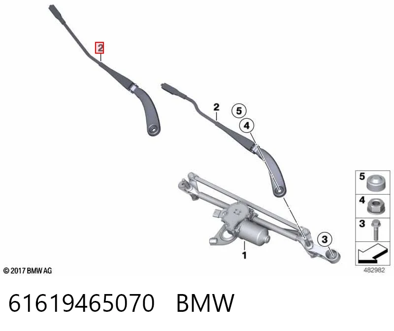 7260469 BMW Поводок дворника