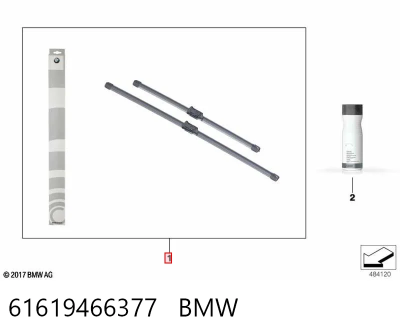 61619466377 BMW Щетки лобового стекла