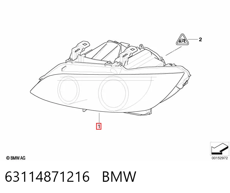 Правая блок фара BMW 3 купе (E92) (2005 - 2013) цена, от 503.16 USD