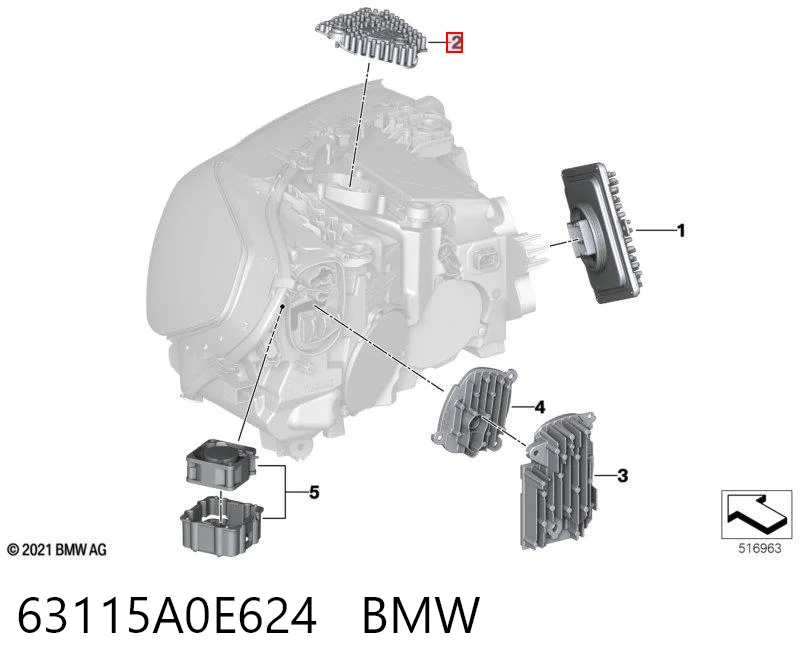 63115A0E624 BMW 