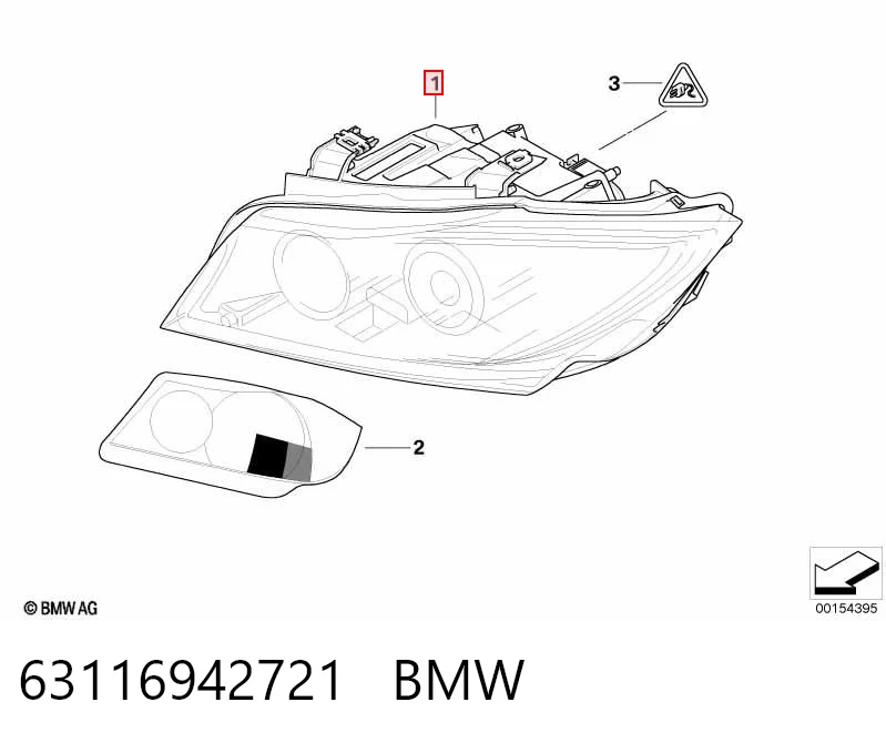 63116942721 BMW Фара