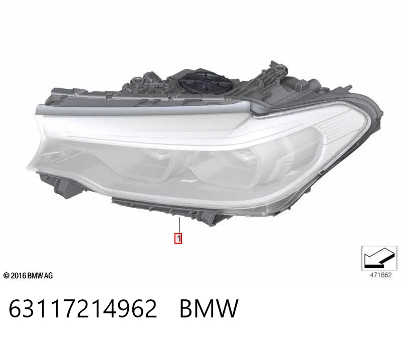 Фара передняя правая на BMW 5  G30, F90