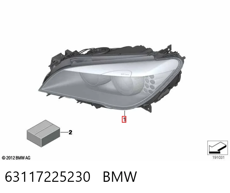 63117225230 BMW Фара передняя правая