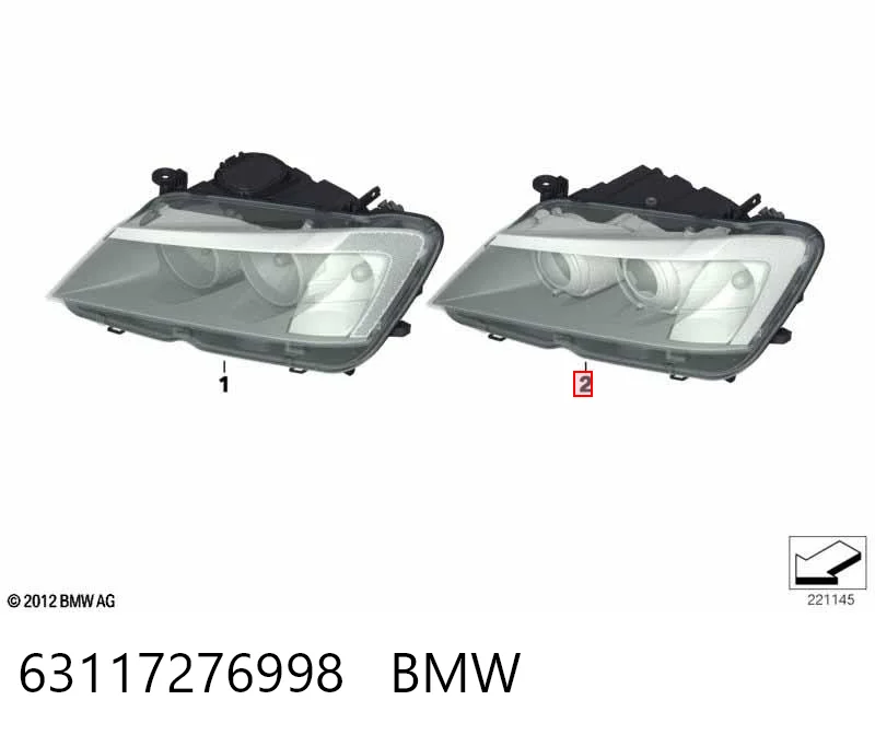 Правая блок фара Polcar 20X1102U цена, от 693.20 USD