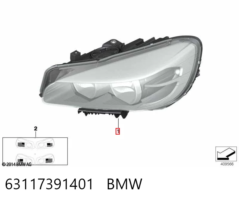 7391401 BMW Фара