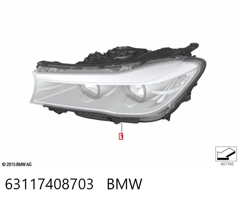 63117408703 BMW Фара