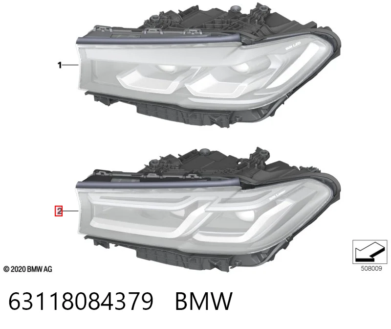 63118084379 BMW Фара