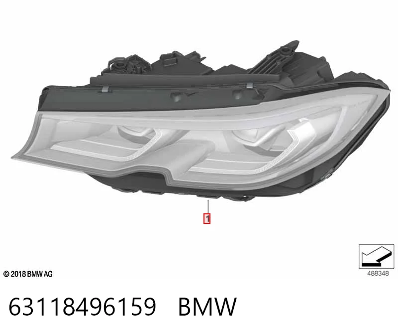 63118496159 BMW Фара