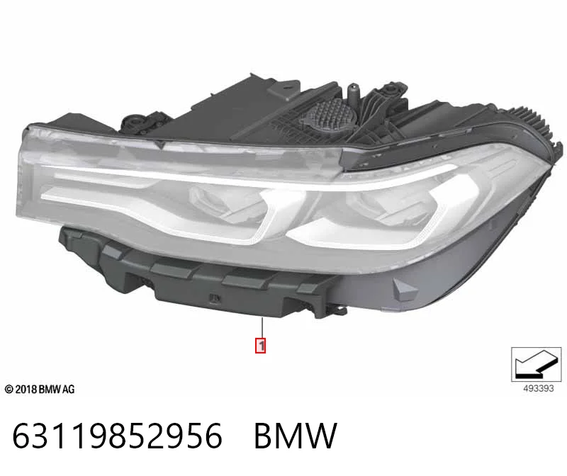 Фара передняя правая на BMW X7  G07