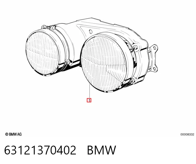 Фара правая BMW 5 E28