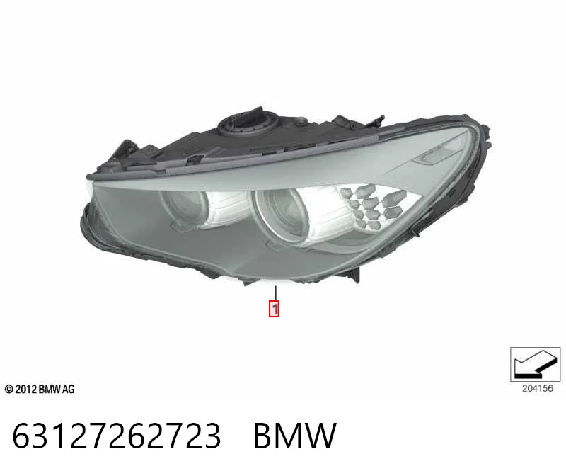 63127262723 BMW Фара