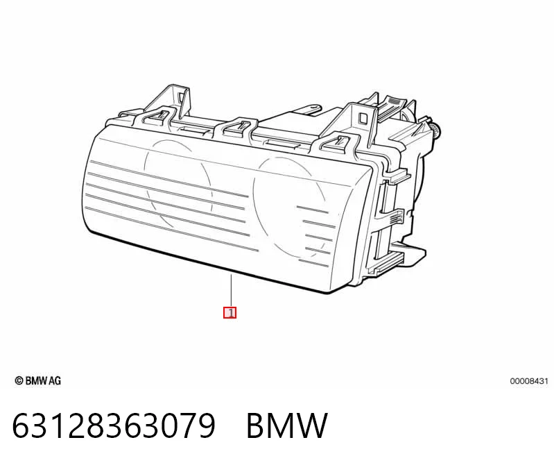 Фара левая BMW 63128363079
