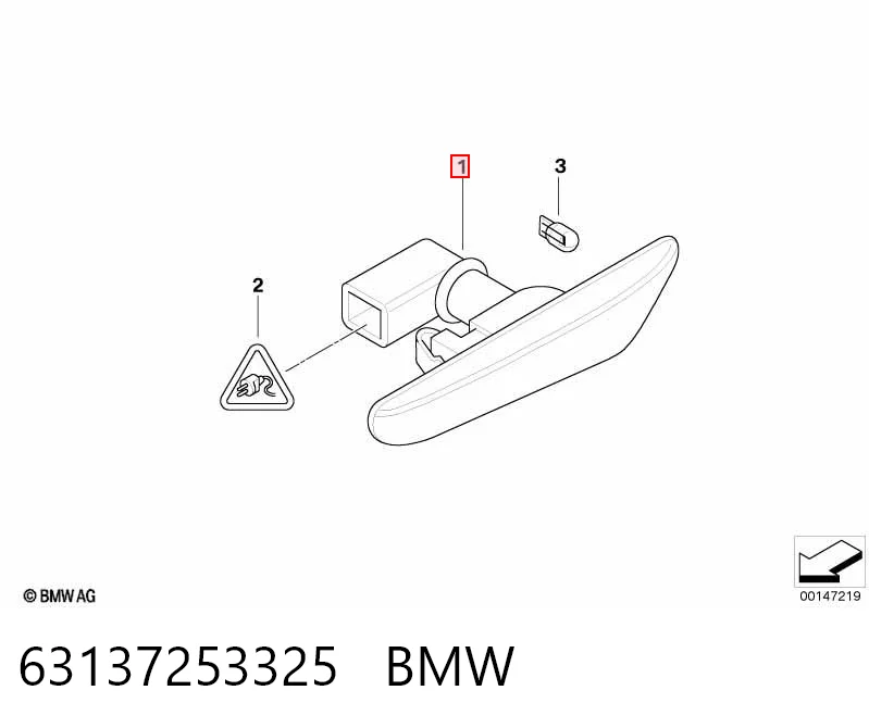 63137253325 BMW Указатель поворота крыла
