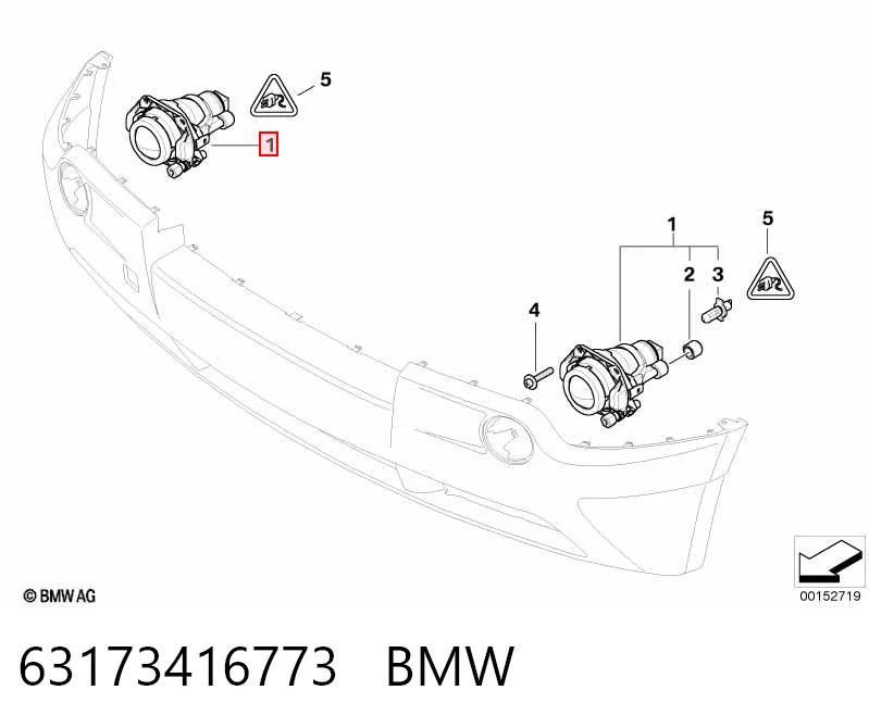  Противотуманки BMW X3 