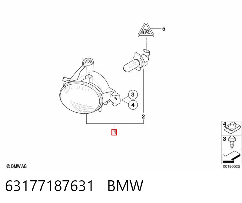 Противотуманная фара левая на BMW X6  E71