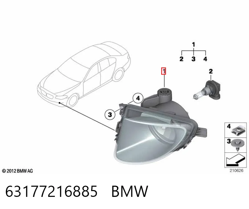 44369 VALEO Противотуманная фара левая