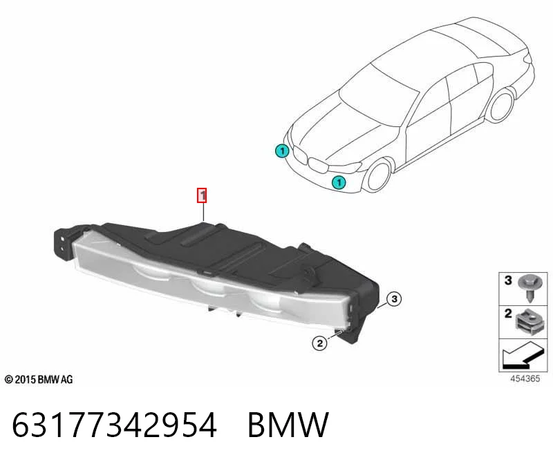 63177342954 BMW Противотуманка правая