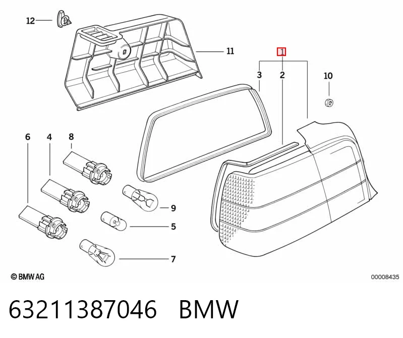Фонари задние на BMW 3  E36