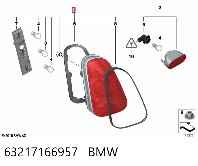 63217166957 BMW Задний левый стоп