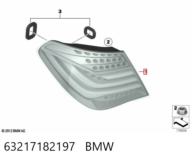Задняя левая внешняя фара Polcar 202587U цена, от 190.04 USD