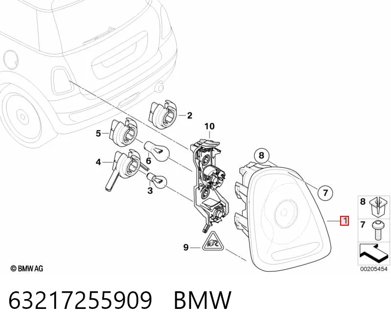 63217255909 BMW Задний левый стоп