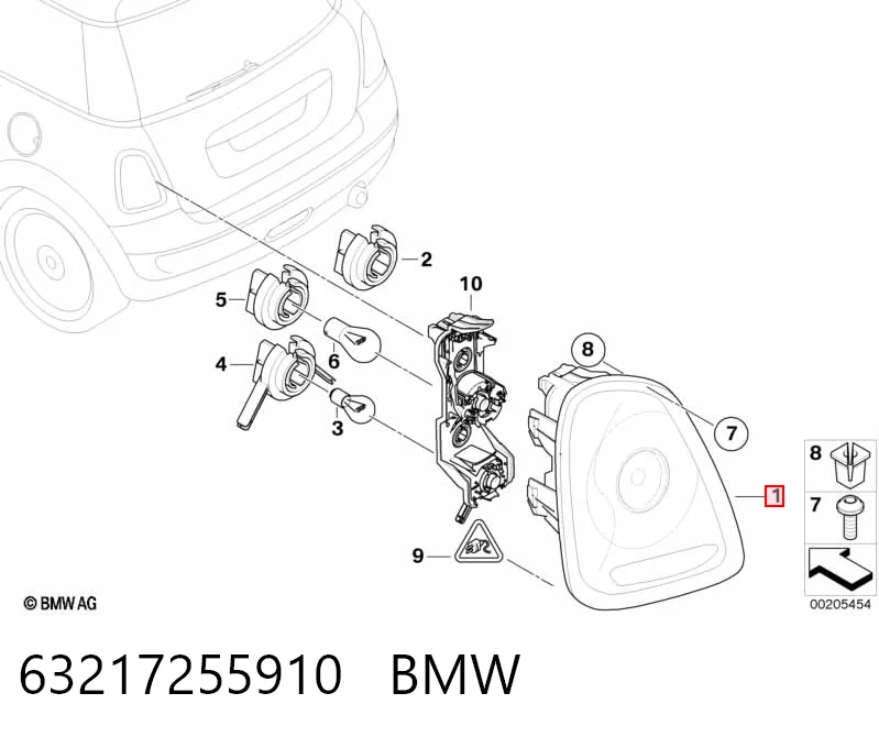 63217255910 BMW Фонари задние