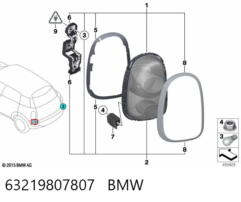 Задняя левая фара Polcar 510387E цена, от 79.94 USD