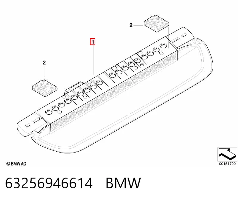 63256946614 BMW Фонарь сигнальный